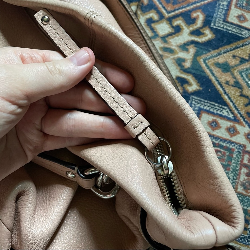 Coach Brooke Convertible Light Pink Leather Hobo Bag - Picture 4 of 7